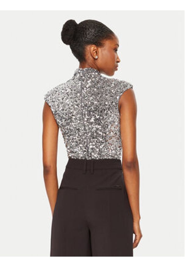 BARDOT Body 59669TB Srebrny Slim Fit. Kolor: srebrny. Materiał: syntetyk