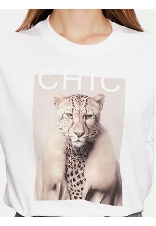 Imperial T-Shirt TV39IGTSCH Biały Regular Fit. Kolor: biały. Materiał: bawełna
