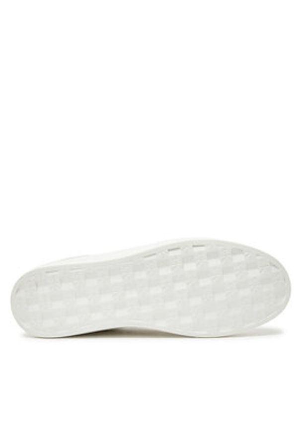 Calvin Klein Jeans Sneakersy Classic Cupsole Zip Low In YM0YM01254 Biały. Kolor: biały. Materiał: skóra