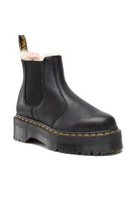 Dr. Martens Sztyblety 2976 Quad Fl 25635001 Czarny. Kolor: czarny. Materiał: skóra