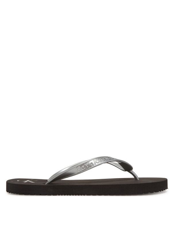 Calvin Klein Jeans Japonki Beach Sandal Monologo Tpu YW0YW01719 Srebrny. Kolor: srebrny