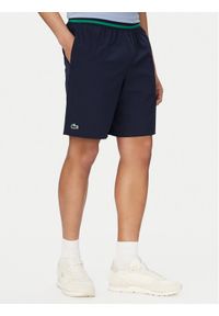 Lacoste Szorty sportowe GH7413 Granatowy Regular Fit. Kolor: niebieski. Materiał: syntetyk. Styl: sportowy #1