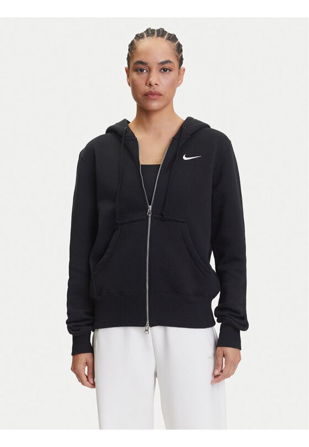 Nike Bluza Sportswear Phoenix Fleece HJ0995 Czarny Regular Fit. Kolor: czarny. Materiał: bawełna