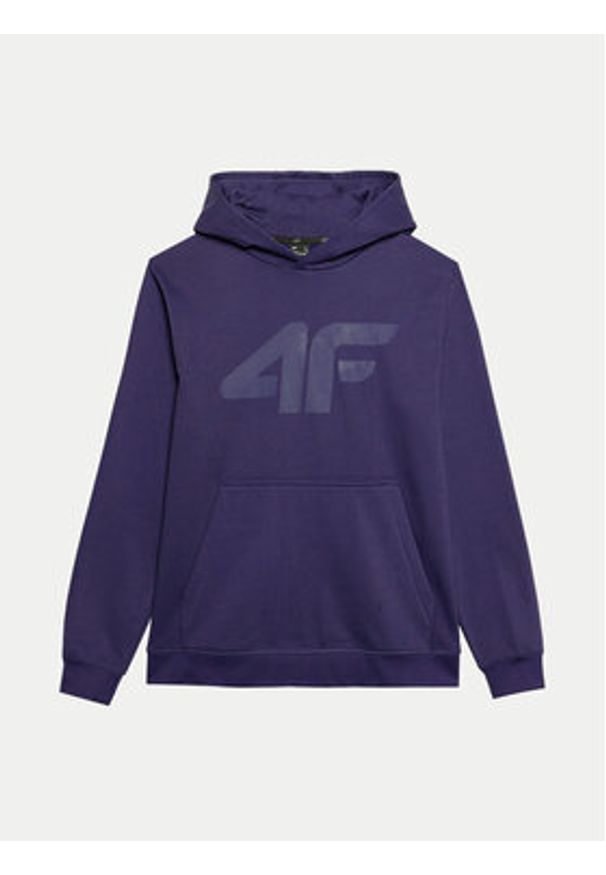 4f - 4F Bluza 4FWSS24TSWSM0950 Granatowy Regular Fit. Kolor: niebieski. Materiał: bawełna