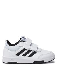 Adidas - adidas Sneakersy Tensaur Sport Training Hook and Loop Shoes GW1981 Biały. Kolor: biały. Materiał: skóra