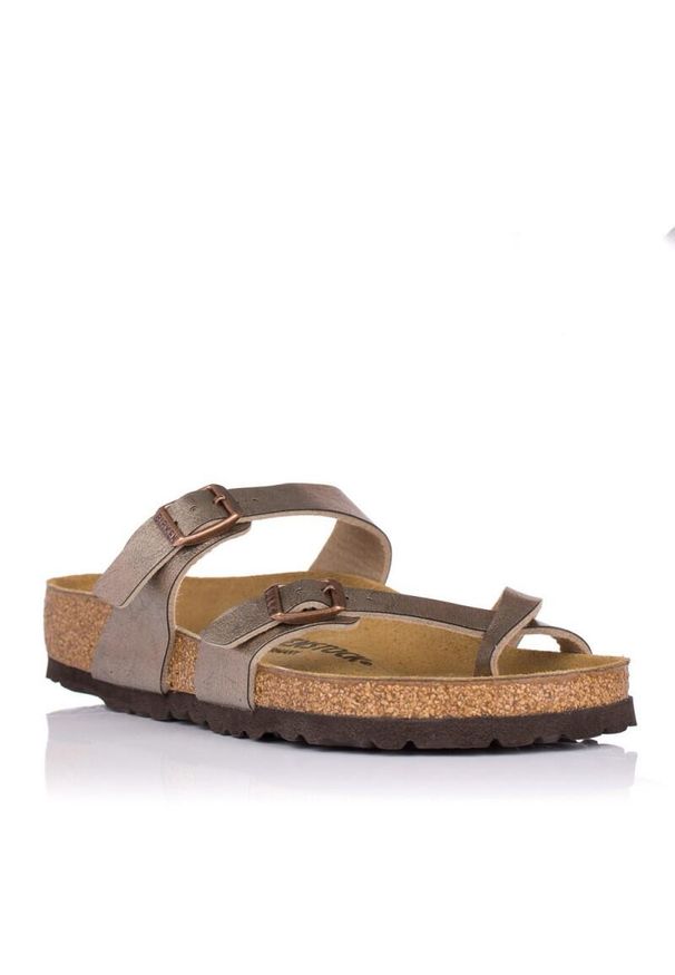 Klapki Birkenstock Mayari Damskie. Zapięcie: bez zapięcia. Kolor: szary. Materiał: syntetyk, materiał