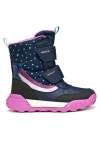 Śniegowce Geox. Kolor: niebieski