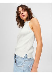 JJXX Bluzka Zitta 12226992 Biały Slim Fit. Kolor: biały. Materiał: bawełna #3