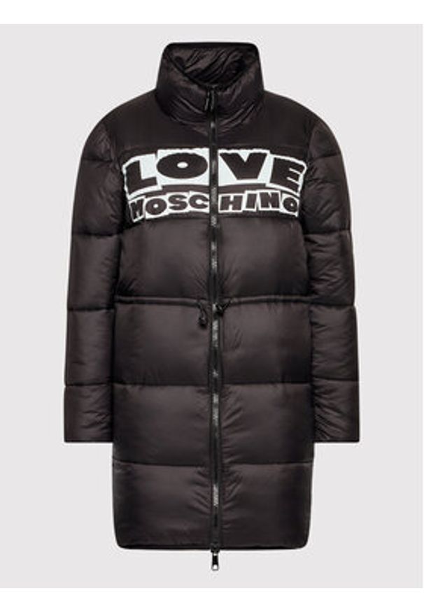 Love Moschino - LOVE MOSCHINO Kurtka przejściowa WK49002T 363A Czarny Regular Fit. Kolor: czarny. Materiał: syntetyk
