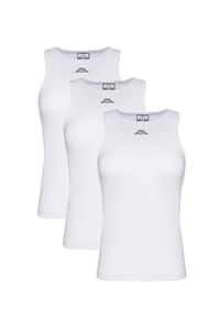 Kappa Komplet 2 topów Logo Benny 322565W Biały Regular Fit. Kolor: biały. Materiał: bawełna