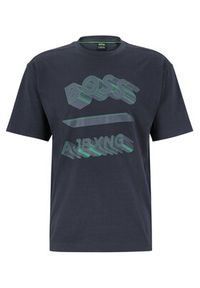 BOSS - Boss T-Shirt Talboa Aj 1 50488834 Granatowy Relaxed Fit. Kolor: niebieski. Materiał: bawełna