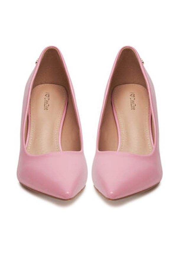 DeeZee Czółenka KB-008 Różowy. Kolor: różowy. Materiał: skóra