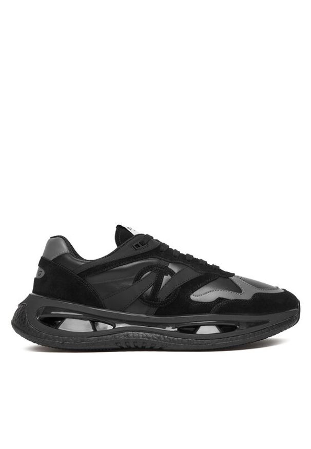 Iceberg Sneakersy Space IU1808 Czarny. Kolor: czarny. Materiał: skóra