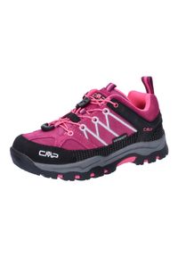 Buty trekkingowe dziecięce CMP KIDS RIGEL LOW zamszowe wodoodporne Clima Protect. Kolor: różowy. Materiał: zamsz. Sport: turystyka piesza #1