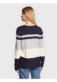 Olsen Sweter Comfy Code 11003860 Granatowy Regular Fit. Kolor: niebieski. Materiał: wiskoza