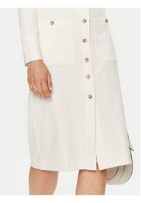 TOMMY HILFIGER - Tommy Hilfiger Sukienka koszulowa Utility Shirt Dress Ls WW0WW42269 Biały Regular Fit. Kolor: biały. Materiał: bawełna. Typ sukienki: koszulowe #3