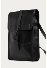 Rains - Plecak Backpack Mini. Kolor: czarny. Materiał: syntetyk, poliester, materiał. Wzór: gładki #2
