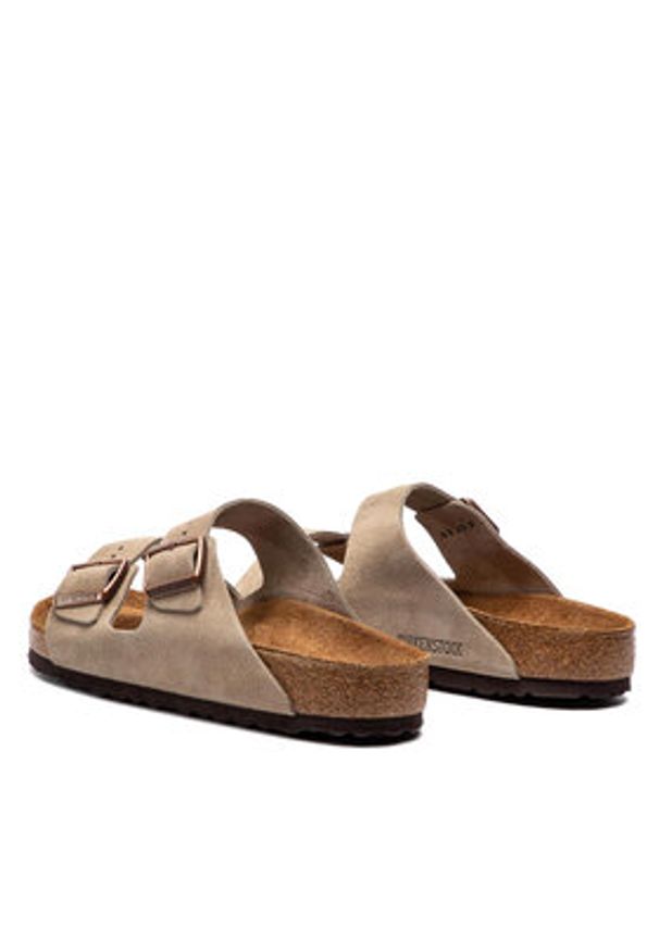 Birkenstock Klapki Arizona Bs 0951301 Szary. Kolor: szary. Materiał: zamsz, skóra