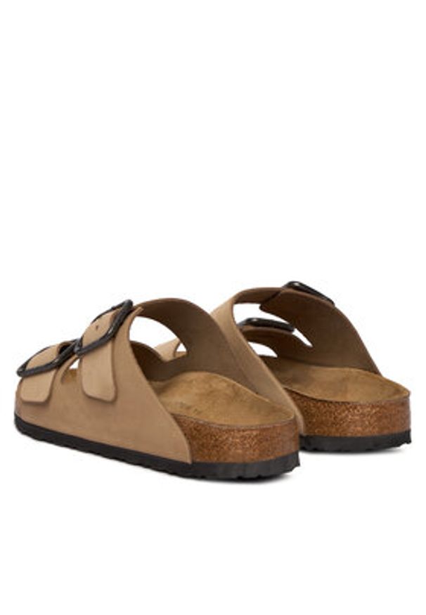 Birkenstock Klapki Arizona Wire Buckle 1031627 Beżowy. Kolor: beżowy. Materiał: skóra, nubuk