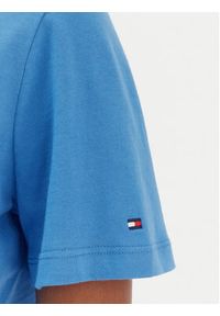 TOMMY HILFIGER - Tommy Hilfiger T-Shirt Logo WW0WW40276 Niebieski Regular Fit. Kolor: niebieski. Materiał: bawełna #3