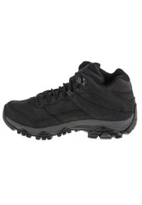 Buty trekkingowe męskie, Merrell Moab Adventure 3 Mid. Zapięcie: sznurówki. Kolor: czarny. Materiał: materiał, syntetyk, skóra. Szerokość cholewki: normalna