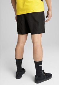 Puma - Męskie szorty Borussia Dortmund ftblARCHIVE PUMA Black Faster Yellow. Kolor: czarny, żółty, wielokolorowy. Wzór: aplikacja