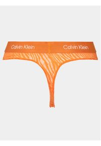 Calvin Klein Underwear Stringi 000QF7378E Pomarańczowy. Kolor: pomarańczowy. Materiał: syntetyk #4