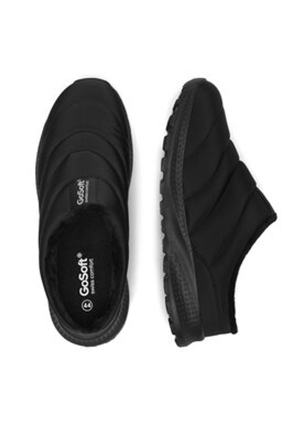 Go Soft Kapcie MF1661-1 Czarny. Kolor: czarny. Materiał: materiał