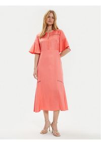 BOSS - Boss Sukienka letnia Dileina 50512807 Różowy Regular Fit. Kolor: różowy. Materiał: wiskoza. Sezon: lato