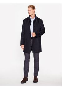 JOOP! Płaszcz wełniany 30037689 Granatowy Regular Fit. Kolor: niebieski. Materiał: wełna #5