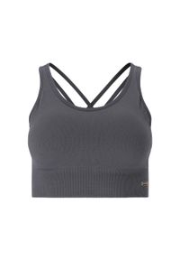 ENDURANCE - Biustonosz dla kobiet Athlecia Aideny. Kolor: szary, niebieski, wielokolorowy. Materiał: poliester, elastan, poliamid. Sport: fitness #1