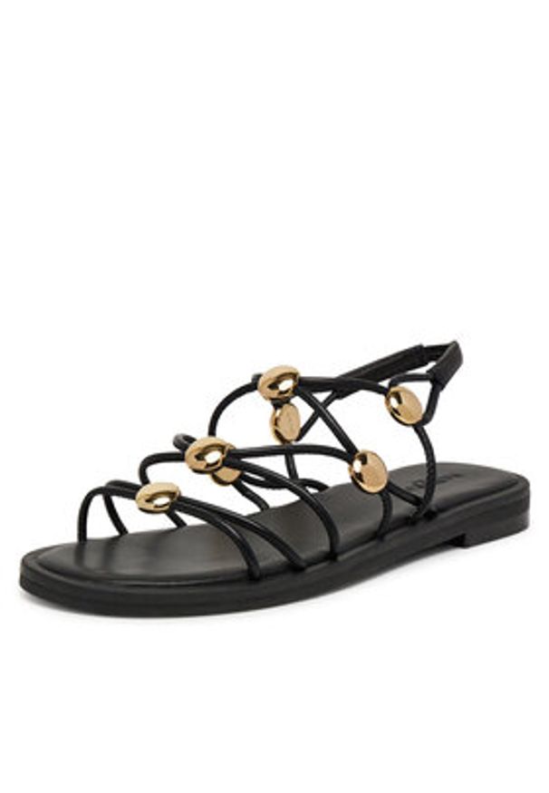 Badura Sandały AZALEA-SLT2357-6 Czarny. Kolor: czarny. Materiał: skóra