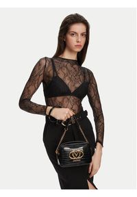 Love Moschino - LOVE MOSCHINO Torebka JC4044PP1MLE100A Czarny. Kolor: czarny. Materiał: skórzane #3