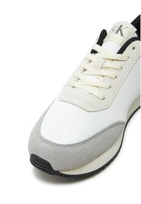 Calvin Klein Jeans Sneakersy Retro Runner Iconic Snk YM0YM01119 Biały. Kolor: biały. Materiał: zamsz, skóra #7