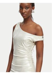 Patrizia Pepe Sukienka koktajlowa 2A3040/J242-S125 Kremowy Regular Fit. Kolor: kremowy. Materiał: syntetyk. Styl: wizytowy #3