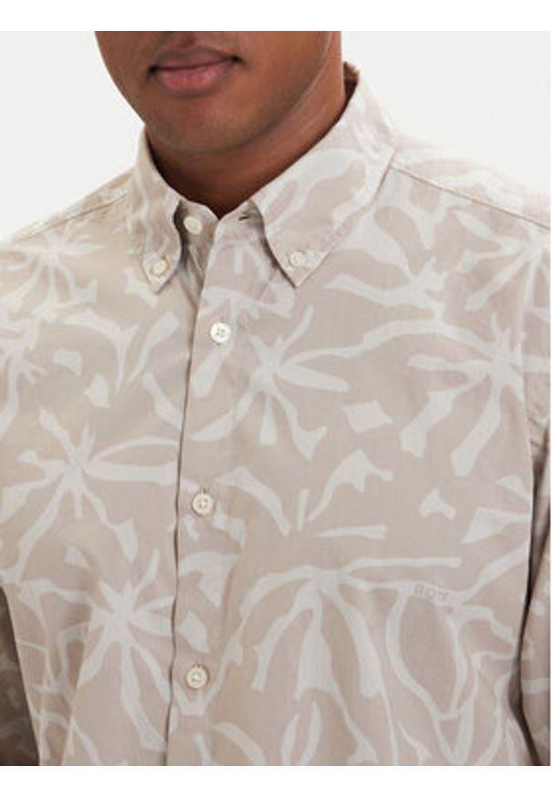 BOSS Koszula Ricoplus 50561608 Szary Regular Fit. Kolor: szary. Materiał: bawełna