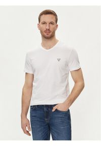 Guess T-Shirt Caleb U97M01 KCD31 Biały Slim Fit. Kolor: biały. Materiał: bawełna #1