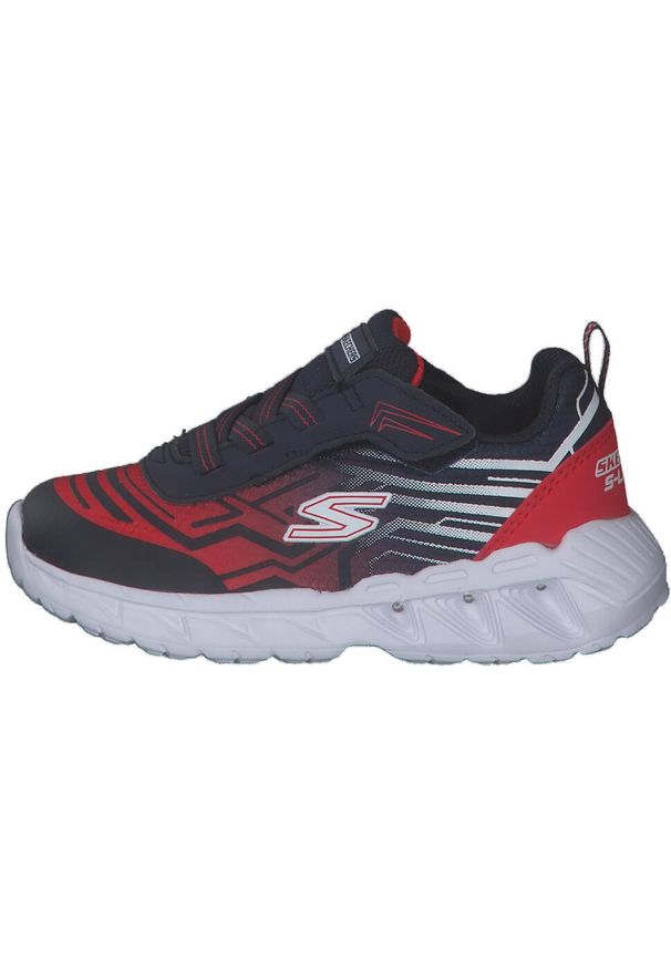 skechers - Buty SKECHERS MAGNA-LIGHTS Niebieski. Okazja: na co dzień. Kolor: czerwony, biały, wielokolorowy. Materiał: tkanina