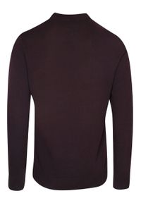 Półgolf Burgundowy Bawełniany, Prosty Krój, Klasyczny, Męski -Brave Soul. Kolor: czerwony. Materiał: bawełna. Sezon: zima, jesień. Styl: klasyczny #2