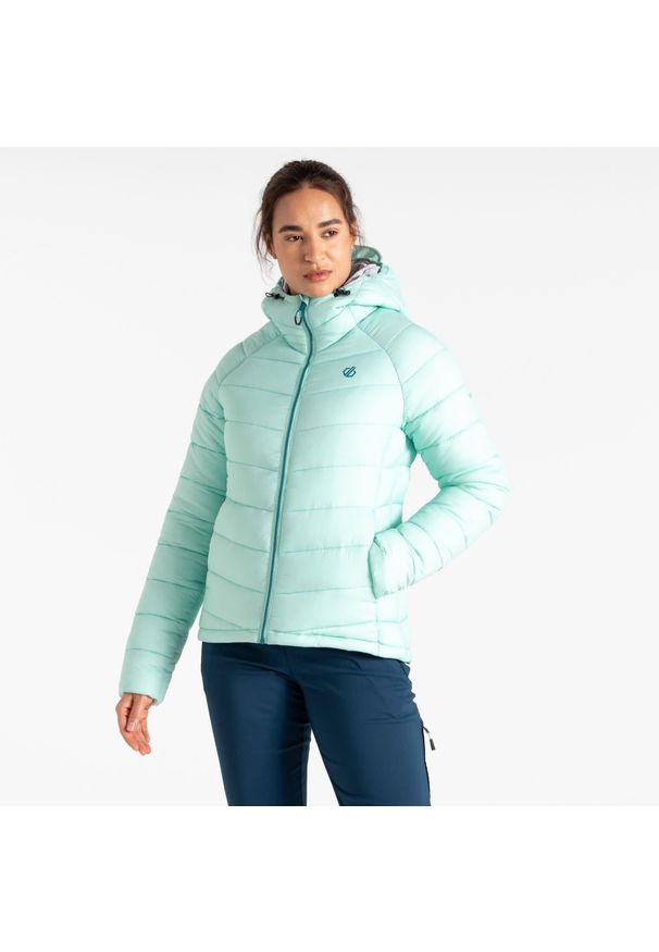 DARE 2B - Kurtka turystyczna damska Mountain Series pikowana. Kolor: zielony. Materiał: poliamid. Sport: bieganie