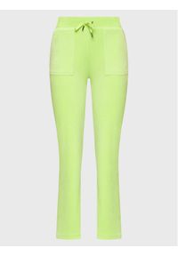 Juicy Couture Spodnie dresowe Del Ray JCAP180 Zielony Regular Fit. Kolor: zielony. Materiał: dresówka, syntetyk #1
