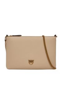 Pinko - PINKO Torebka Flat Classic AI 25-26 PCPL 100455 A0F1 Beżowy. Kolor: beżowy. Materiał: skórzane #6
