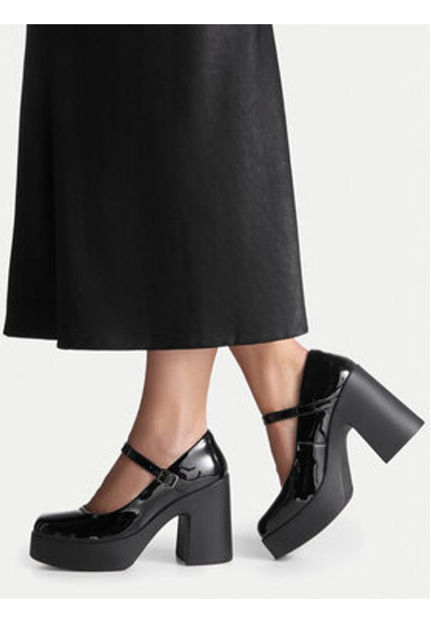 Jenny Fairy Czółenka THORA SK6840-C Czarny. Kolor: czarny. Materiał: syntetyk