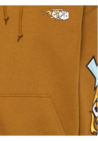 HUF Bluza PF00571 Brązowy Regular Fit. Kolor: brązowy. Materiał: bawełna #3