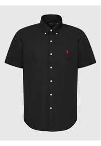 Polo Ralph Lauren Koszula 710867700001 Czarny Custom Fit. Typ kołnierza: polo. Kolor: czarny. Materiał: bawełna #2