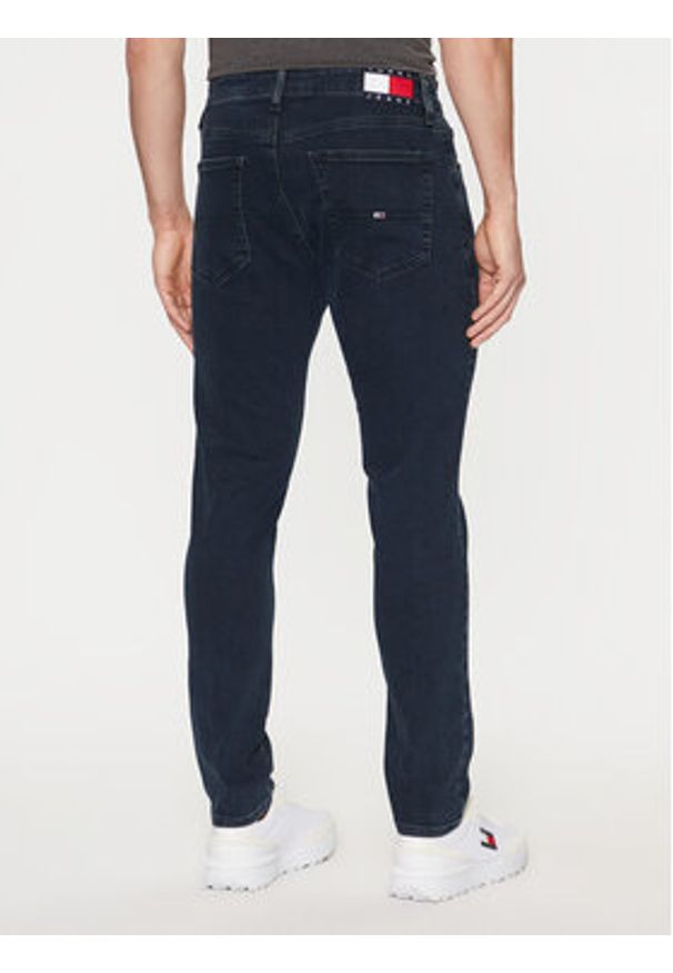 Tommy Jeans Jeansy Austin DM0DM21071 Granatowy Slim Fit. Kolor: niebieski