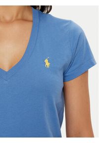 Polo Ralph Lauren T-Shirt 211902403015 Niebieski Regular Fit. Typ kołnierza: polo. Kolor: niebieski. Materiał: bawełna #3