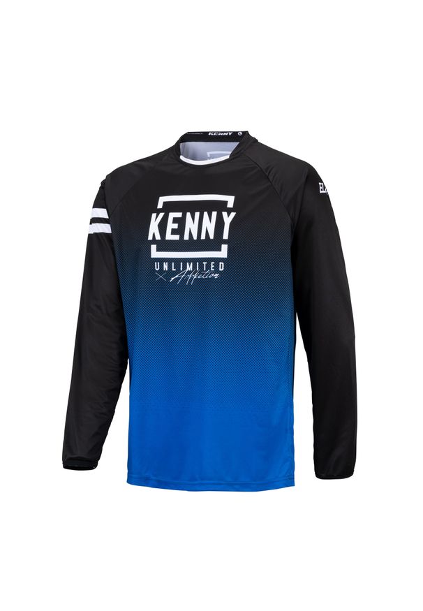 KENNY - Jersey Kenny Elite. Kolor: wielokolorowy, niebieski, czarny. Materiał: jersey. Długość rękawa: długi rękaw. Długość: długie. Sport: kolarstwo