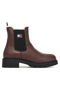 Sztyblety Tommy Jeans. Kolor: brązowy