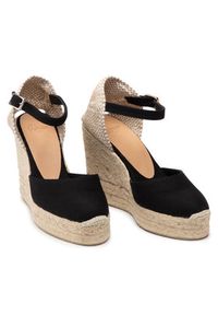 Castañer Espadryle Carol/8ED/001 020975-100 Czarny. Kolor: czarny. Materiał: materiał #5